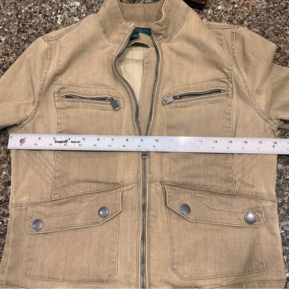 Lauren Ralph Lauren Tan Jean Jacket - Picture 8 of 10